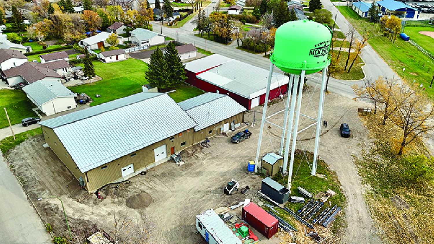 Moosomins new water treatment plant under construction this fall. The plant should come online some time in May.